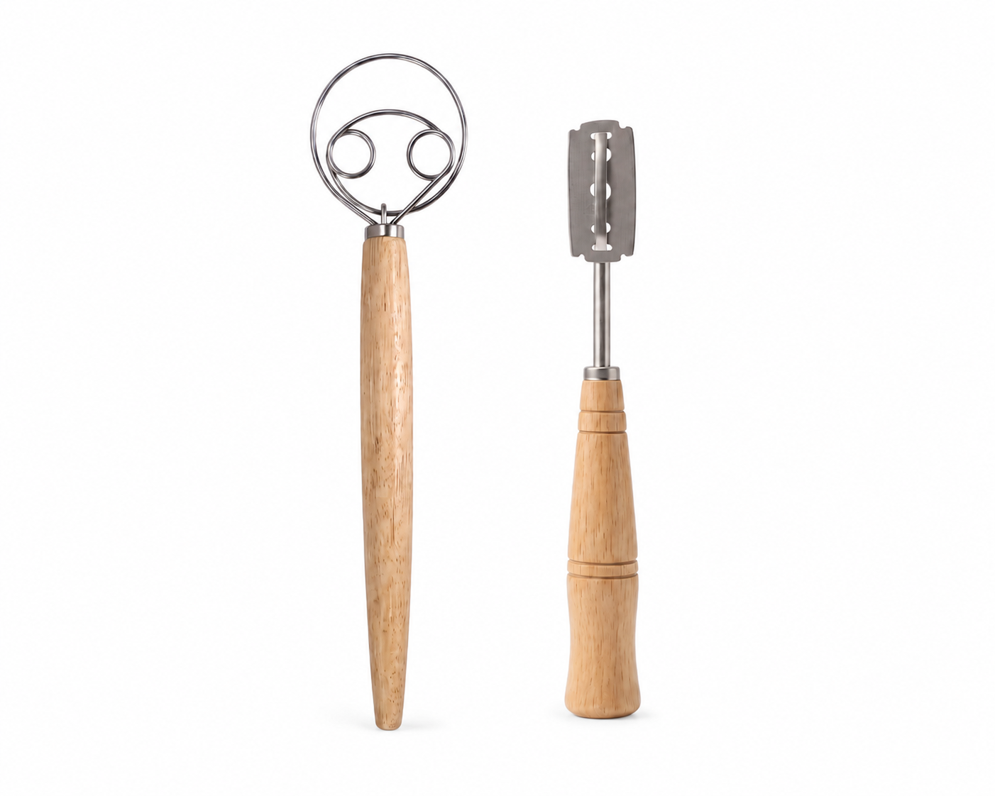 Brotback-Set: Teighaken + Brotmesser