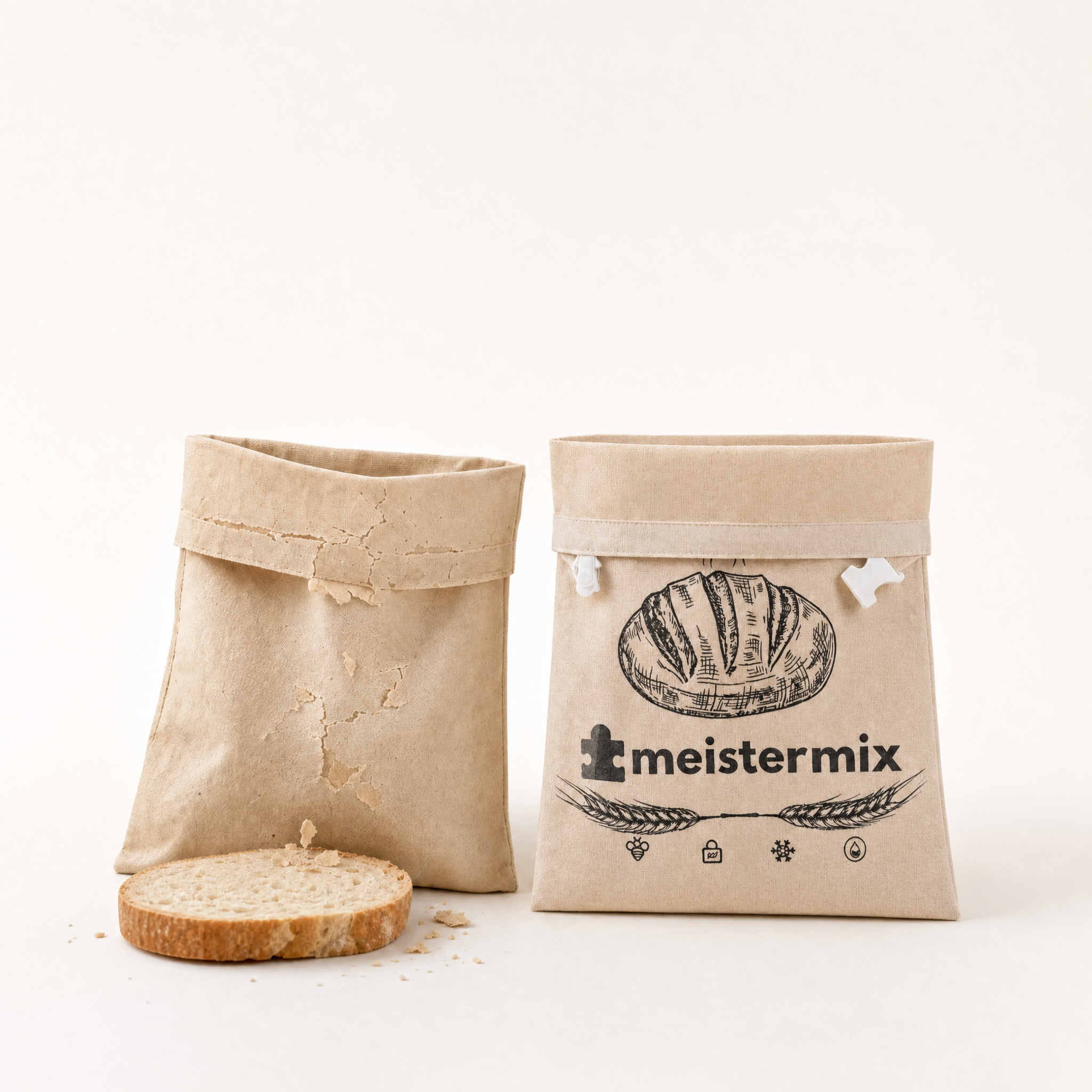 Bienenwachs Brotbeutel, der Brot bis zu 3× länger frisch hält