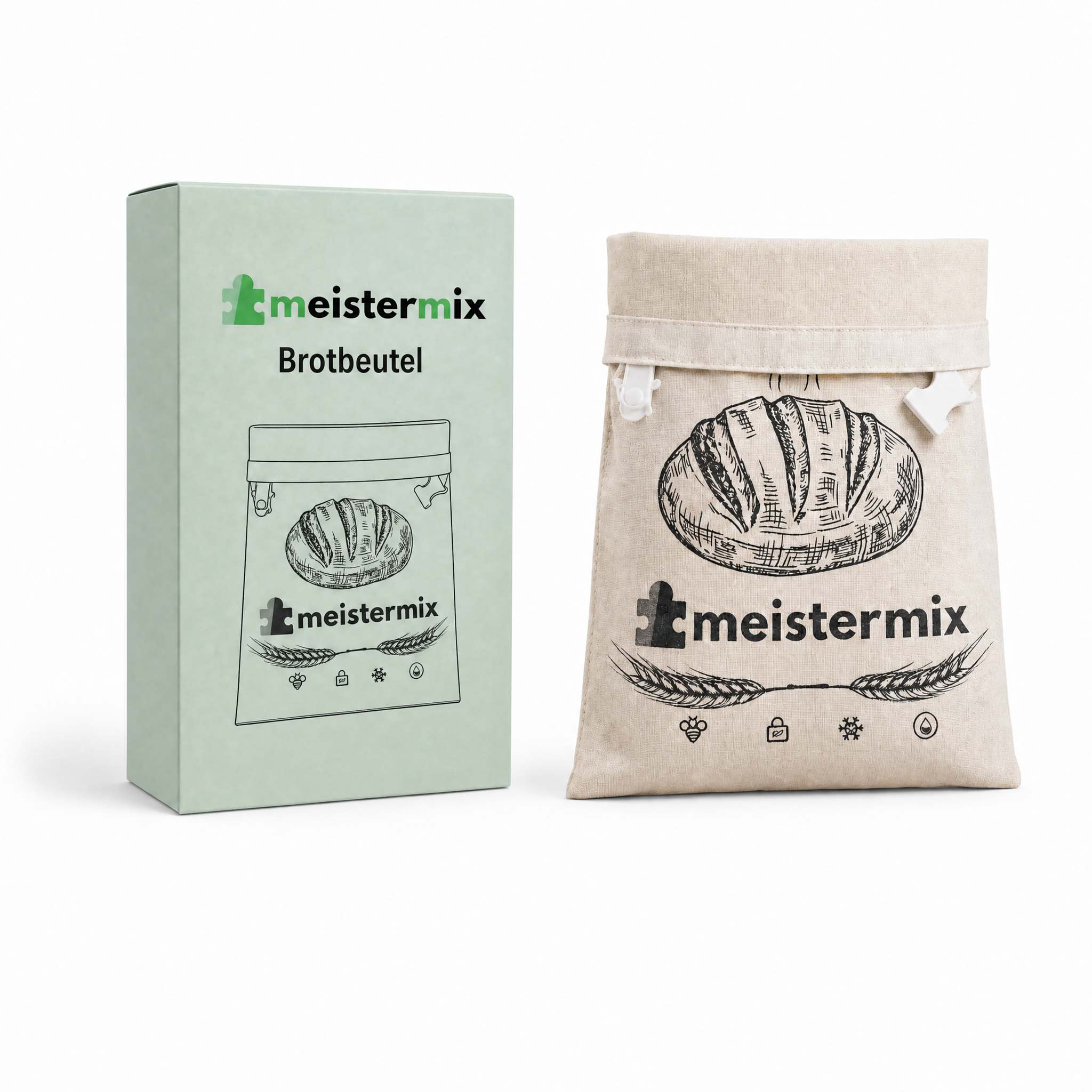 Bienenwachs Brotbeutel, der Brot bis zu 3× länger frisch hält