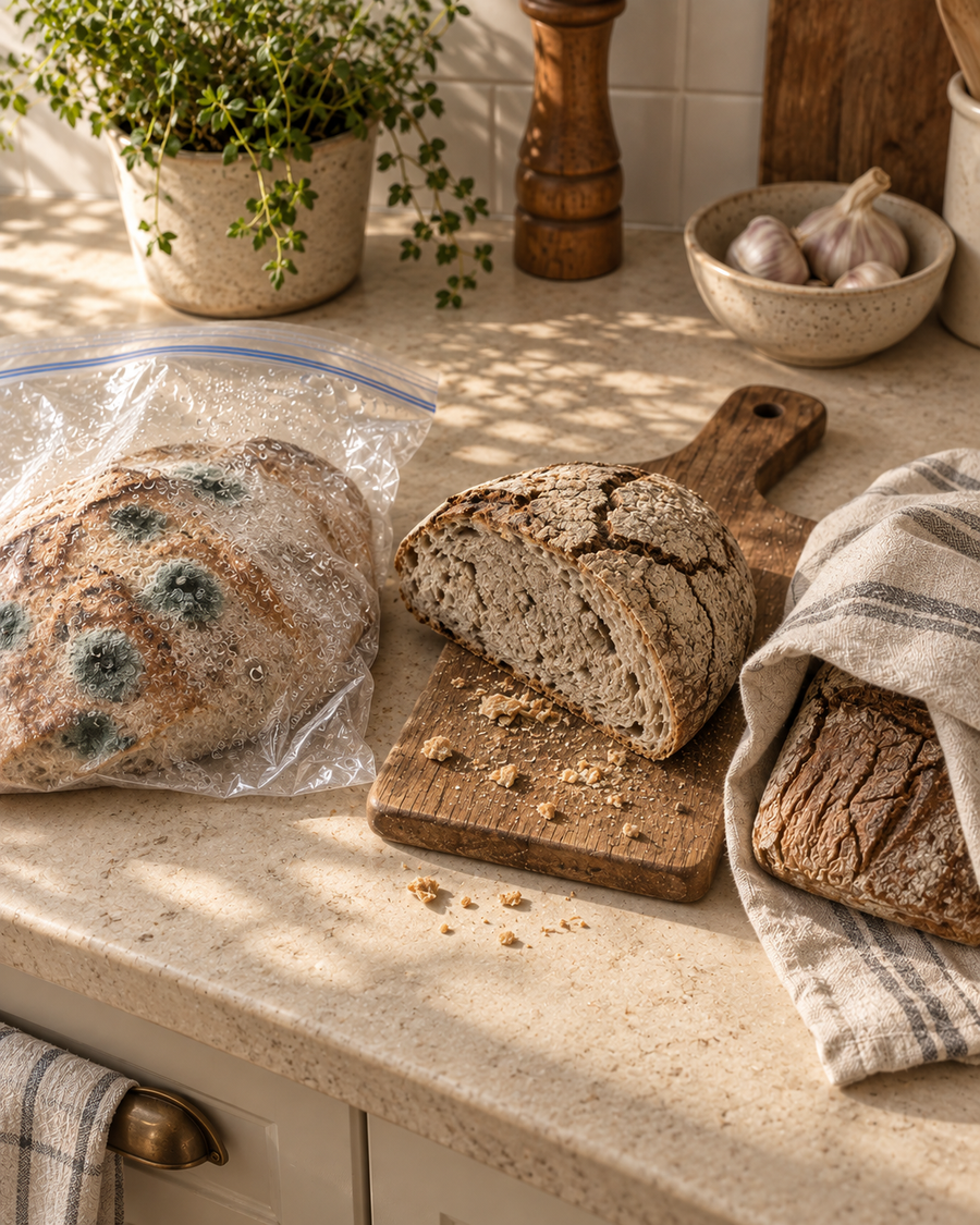 Warum dein Brot schon am 3. Tag hart oder schimmelig ist